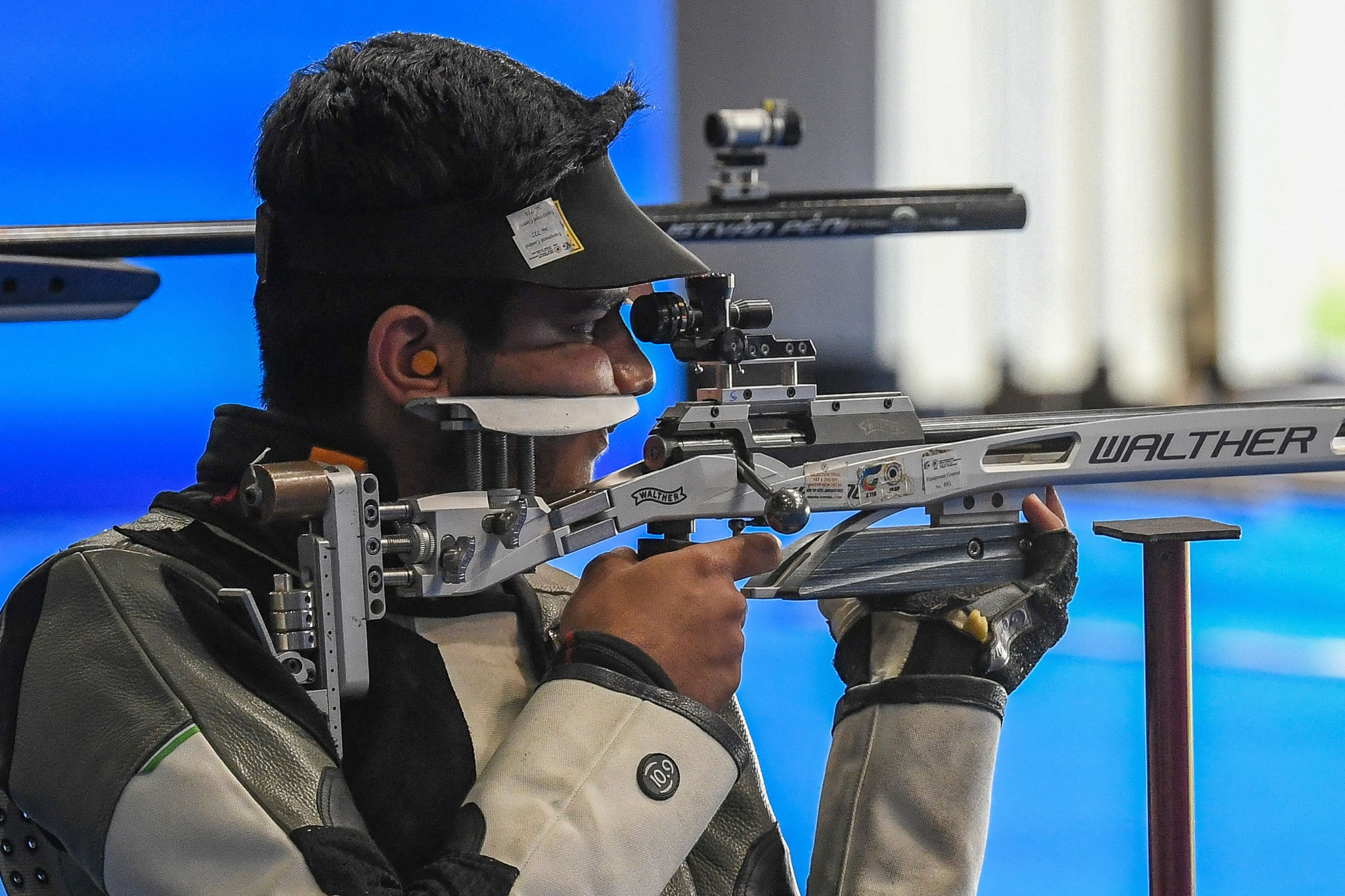 Aishwary Pratap Singh Tomar succeeded in claiming the men's 50 metres rifle three positions title ©Getty Images 