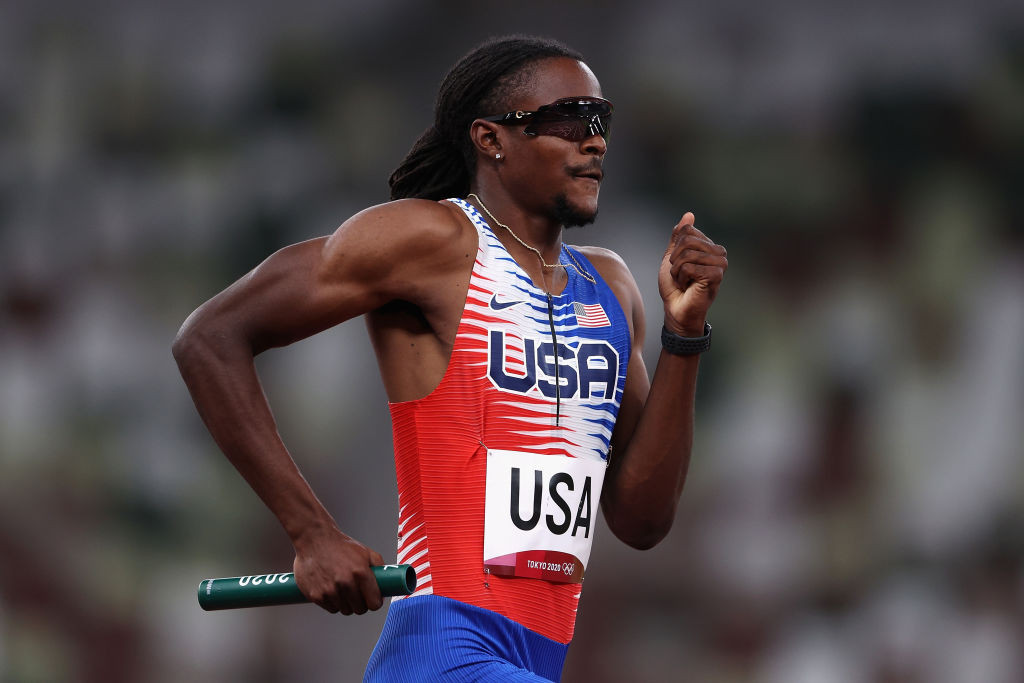 Randolph Ross, who won gold as part of the US men's 4x400m team at the Tokyo 2020 Olympics, will miss Oregon22 after being provisionally suspended by the Athletics Integrity Unit ©Getty Images