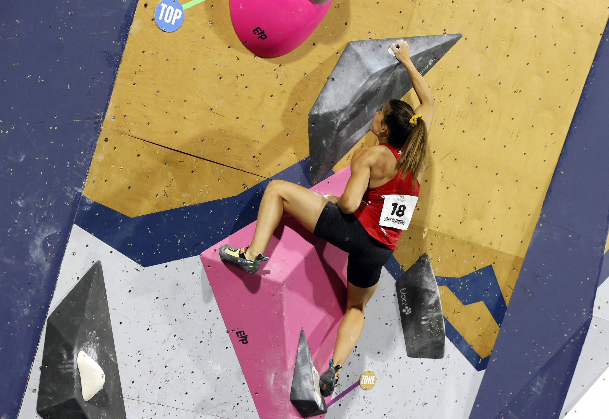 The sport climbing programme at Birmingham 2022 concluded with the men's and women's lead finals - the latter won by Jessica Pilz ©The World Games 2022