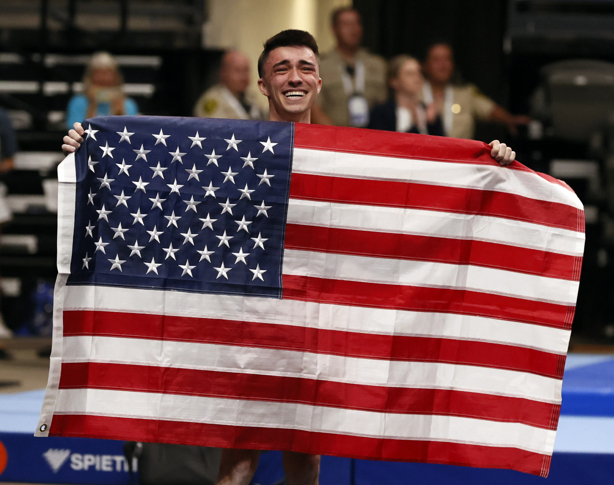 Kaden Brown produced a winning performance in the men's tumbling final for the United States hosts ©The World Games 2022