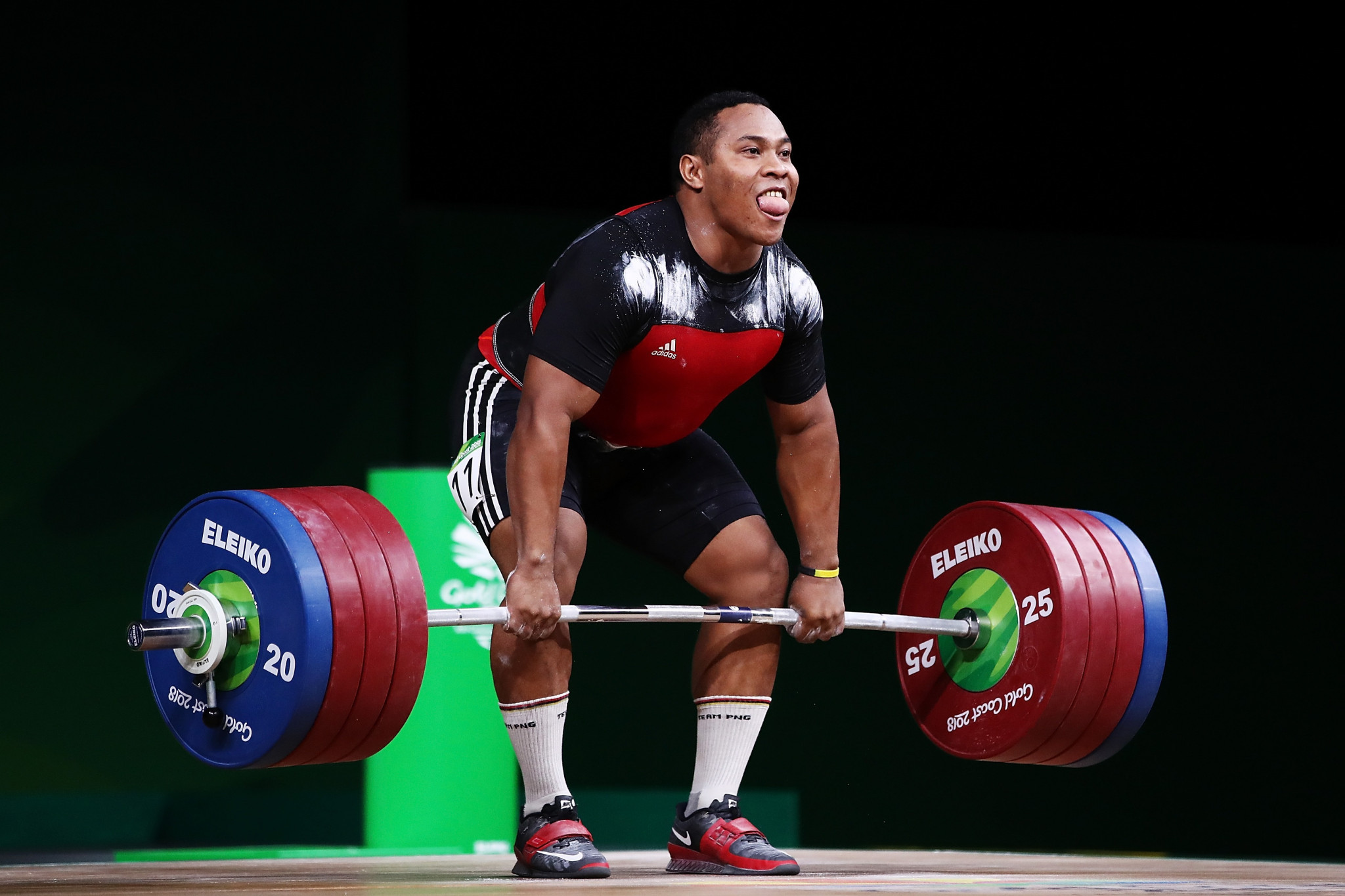 Steven Kari claimed weightlifting gold for Papua New Guinea at the Gold Coast 2018 Commonwealth Games ©Getty Images