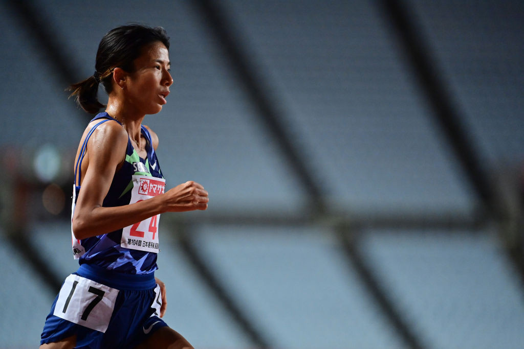 Hitomi Niiya, who withdrew from today's women's marathon, was the 11th member of the Japanese party in Eugene to test positive for COVID-19 ©Getty Images