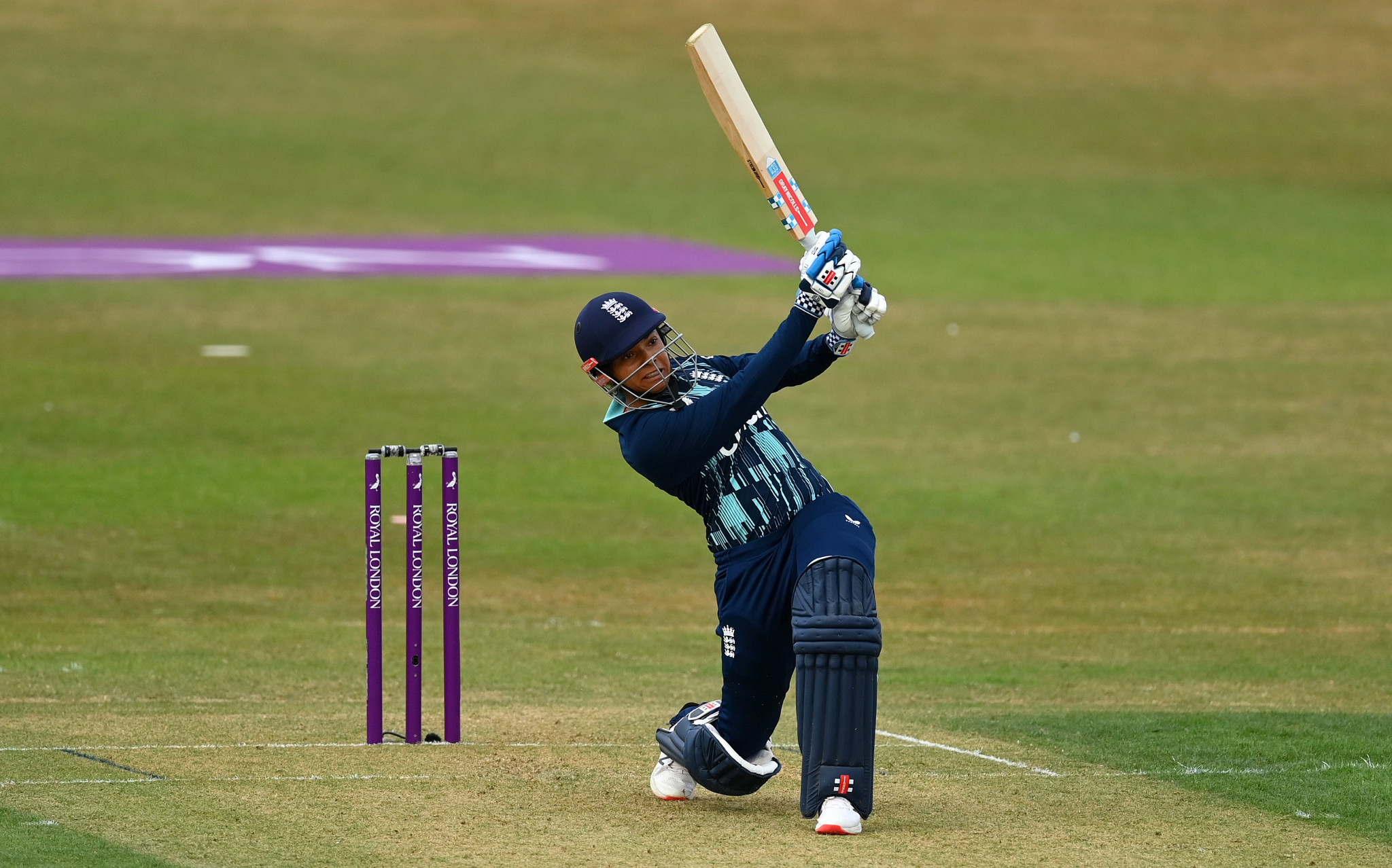 England's rising star Sophia Dunkley scored her first international century last week and will hope to play a major role at Birmingham 2022 ©Getty Images