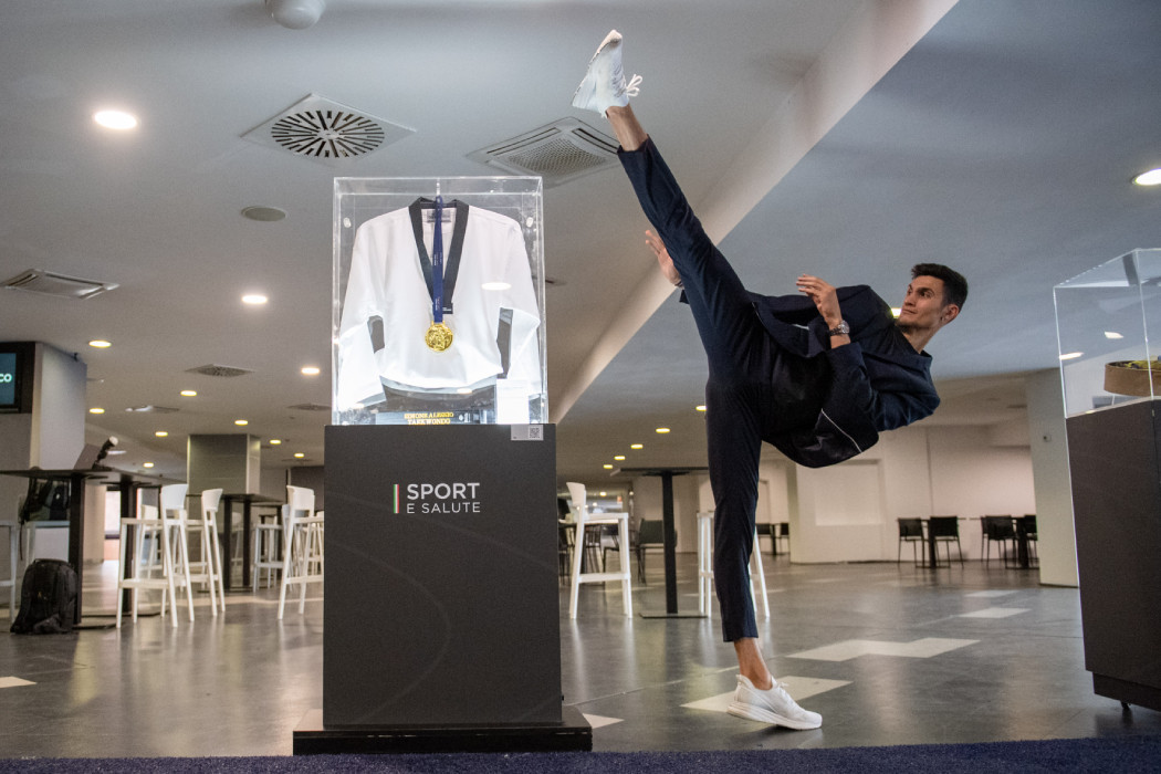 Taekwondo star Alessio honoured at Olympic Stadium in Rome