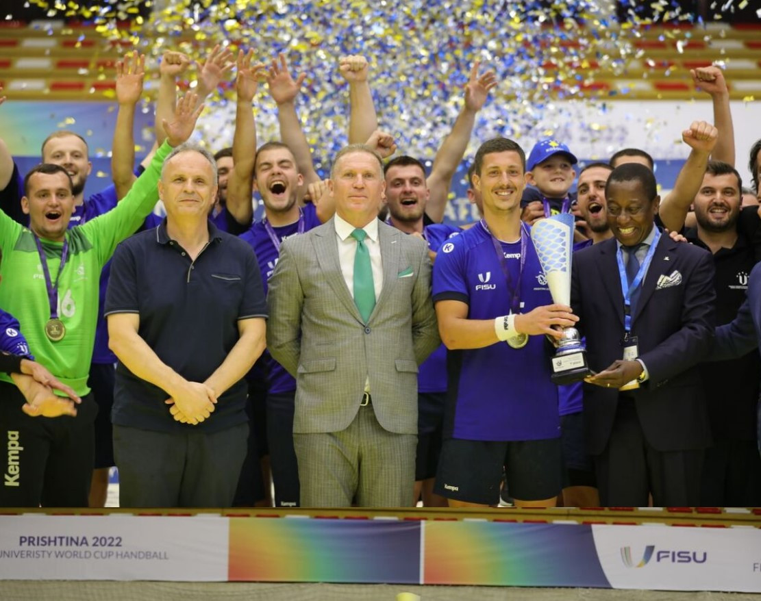 University of Pristina men win home FISU University World Cup Handball