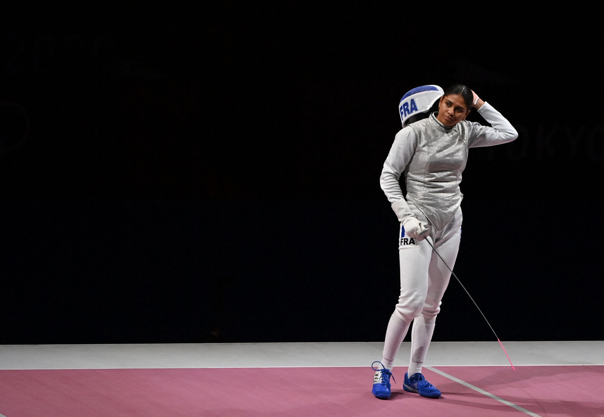 Ysaora Thibus won the women's foil gold medal with a 15-10 victory over Italian Arianna Errigo ©Getty Images