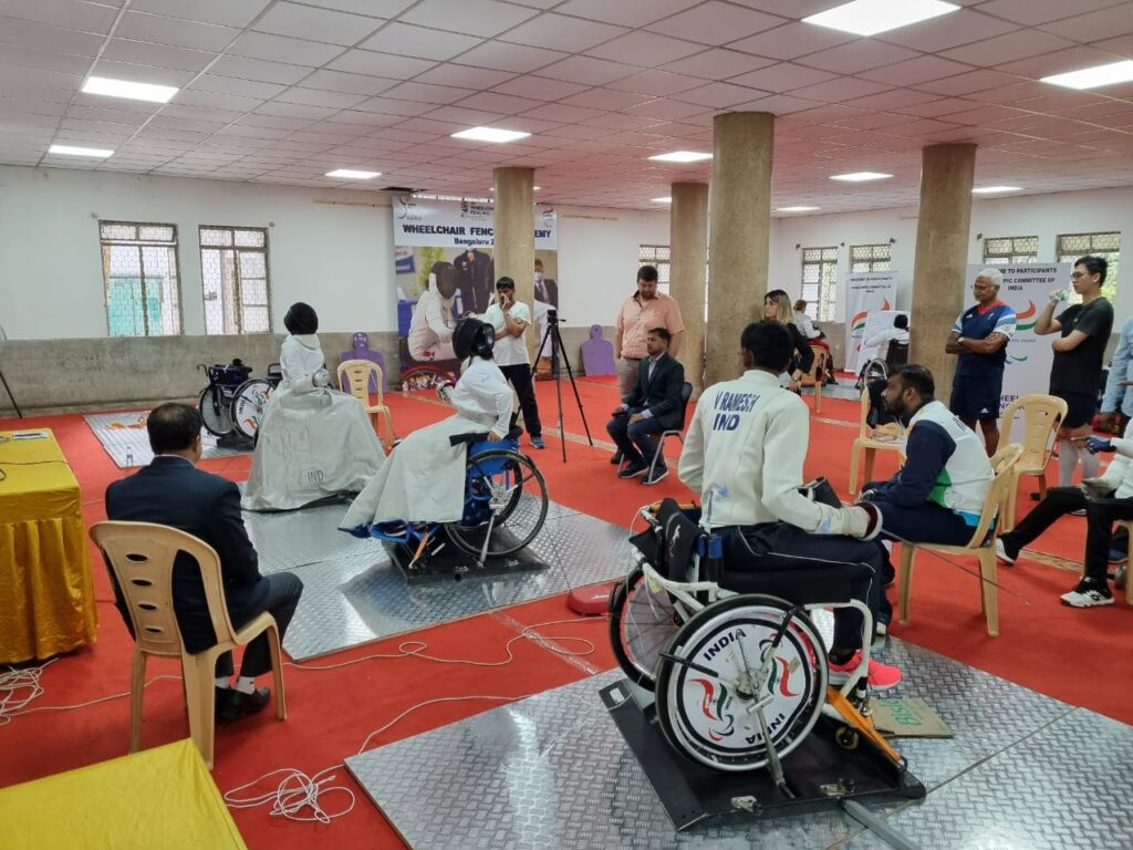 The IWAS Wheelchair Fencing Academy in Bangalore was attended by 18 athletes, coaches, and referees ©IWAS