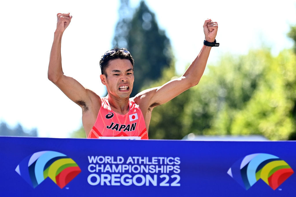 Japan's world 20km race walk champion Toshikazu Yamanishi was one of six new members voted onto the Athletes' Commission in Eugene ©Getty Images