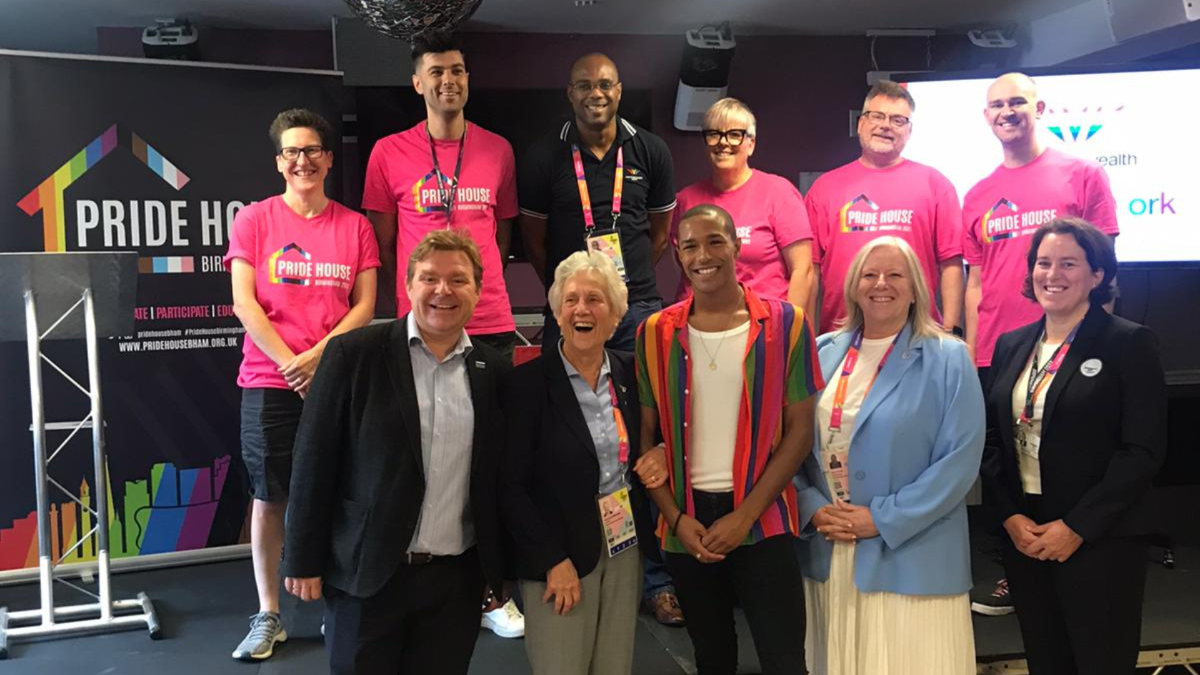 Pride House Birmingham opened today, and aims to provide a safe space for LGBTIQ+ people at Birmingham 2022 ©CGF