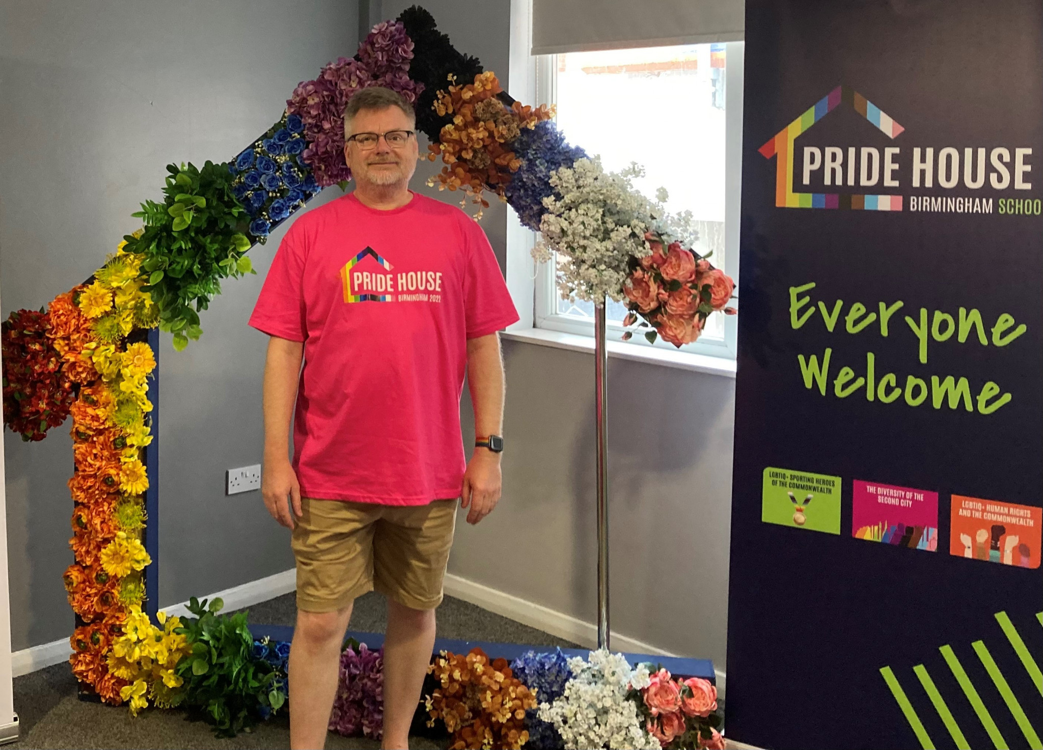 Pride House Birmingham co-founder Neil Basterfield insisted Birmingham 2022 offered an "absolutely critical" opportunity to "start having those conversations" ©ITG