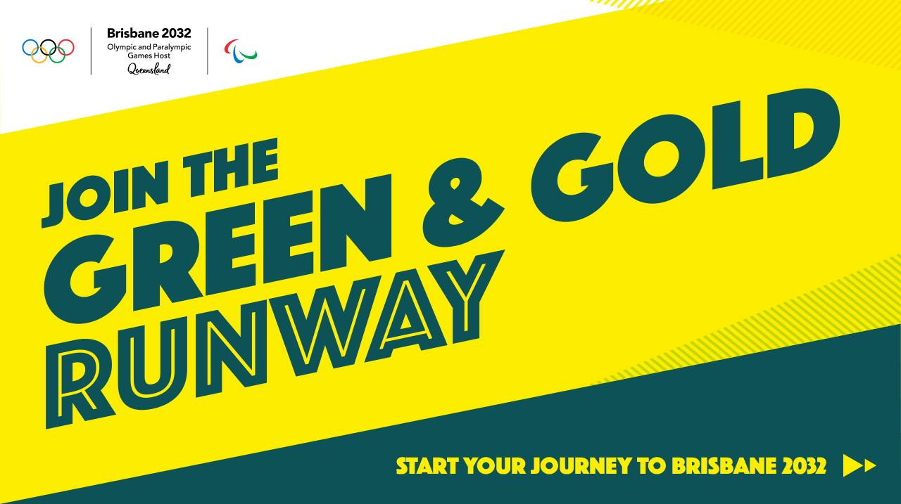 The AOC has launched "the green and gold runway" to Brisbane 2032 ©AOC