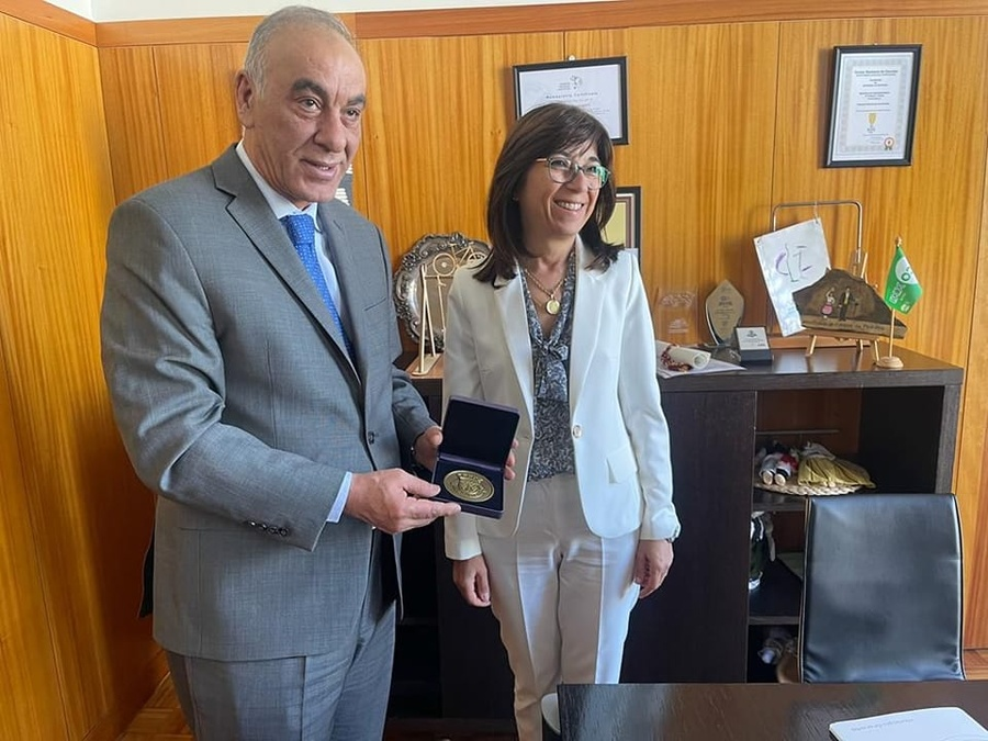 NOCI President Raad Hammoudi and Anadia Mayor Teresa Belim Cardoso met to sign the Memorandum of Understanding in Portugal ©NOCI