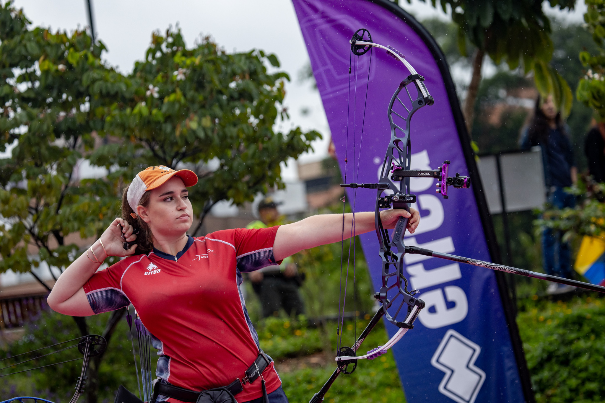 Ella Gibson won the women's compound contest in Colombia ©Getty Images