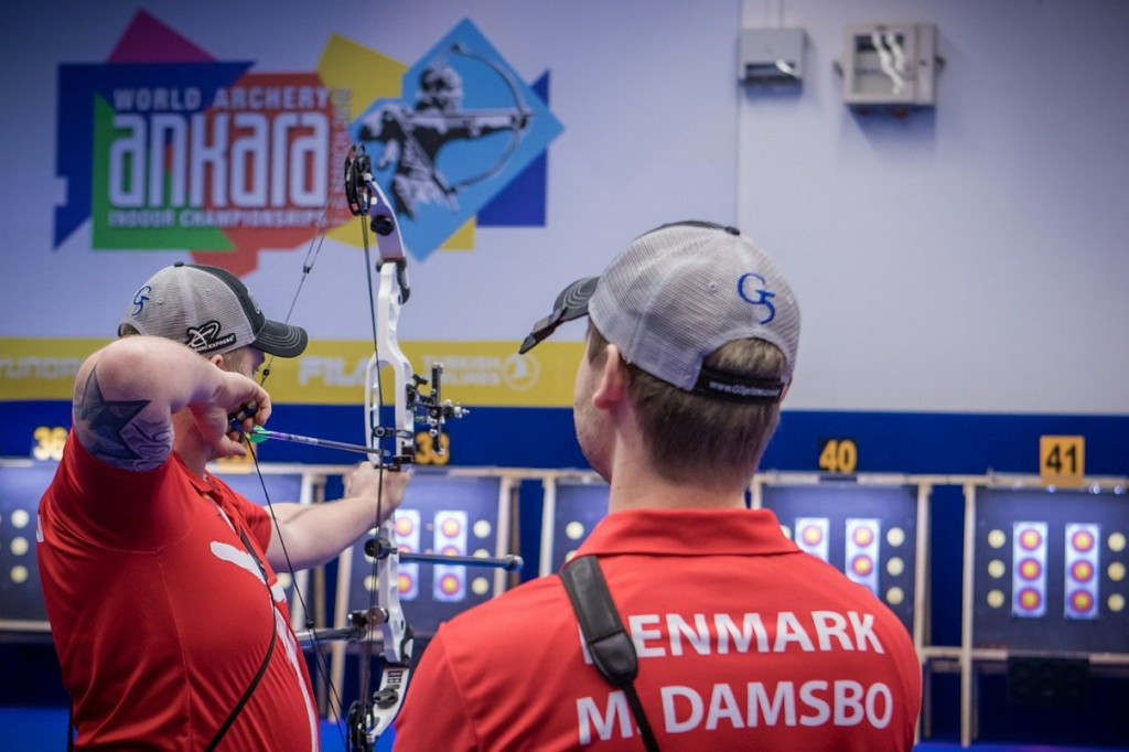 Denmark will go for gold in both the men's and women's compound events tomorrow