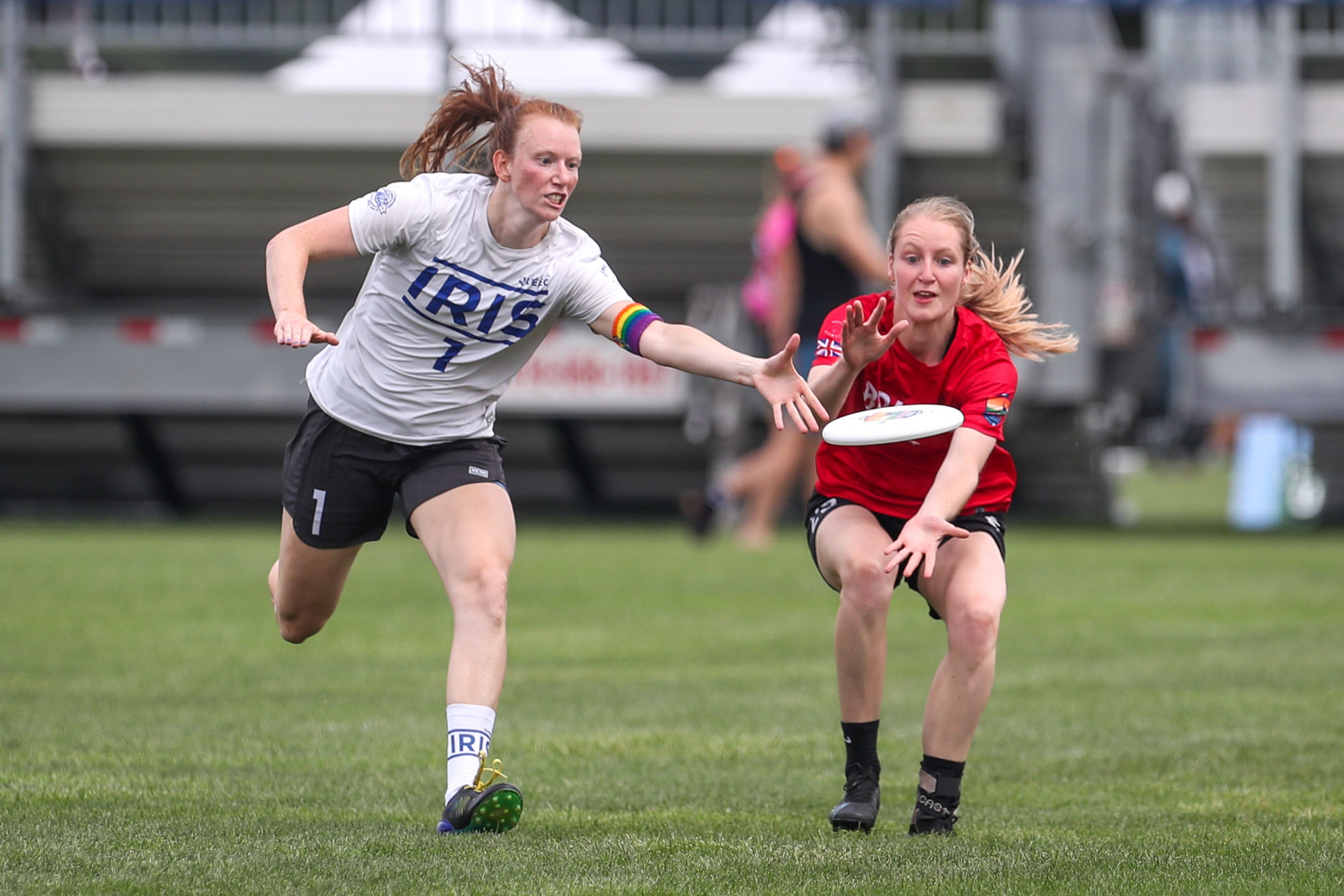 Iris bettered Bristol Women in their women's Pool B encounter at the World Ultimate Club Championships ©Paul Rutherford for UltiPhotos