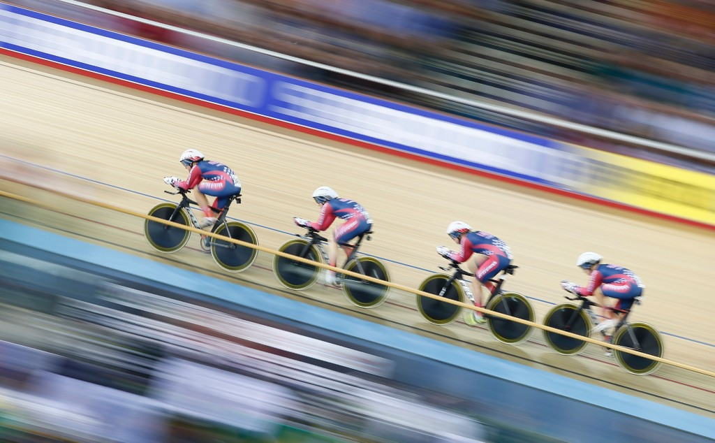 The United States produced the second fastest women's team pursuit in history on route to gold ©Getty Images