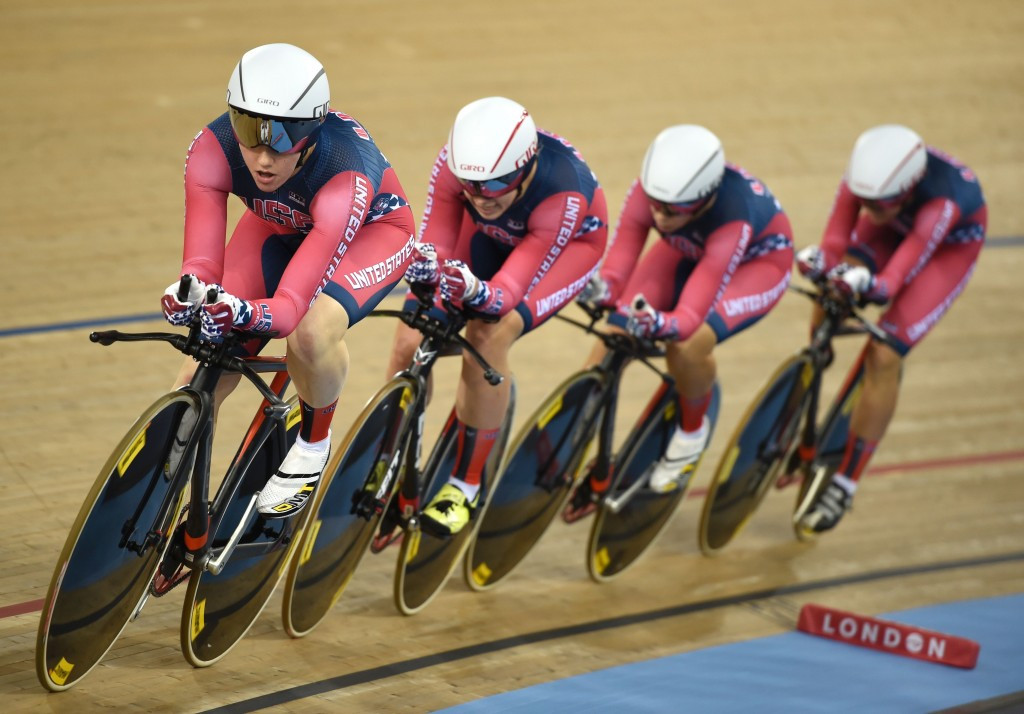 The United States produced the second fastest women's team pursuit in history ©Getty Images