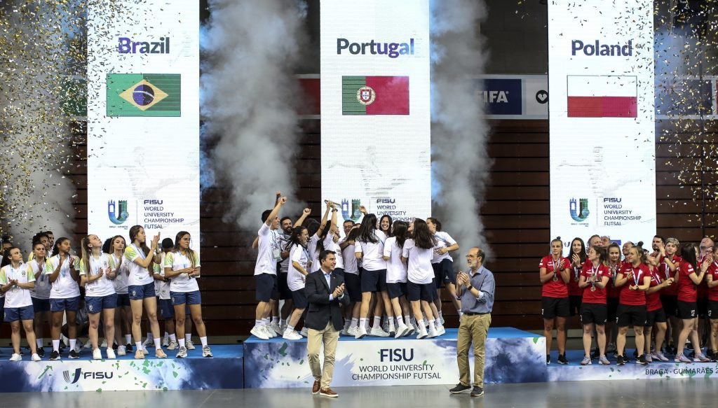 Portugal won the women's tournament on home courts ©FISU World University Championship Futsal 2022