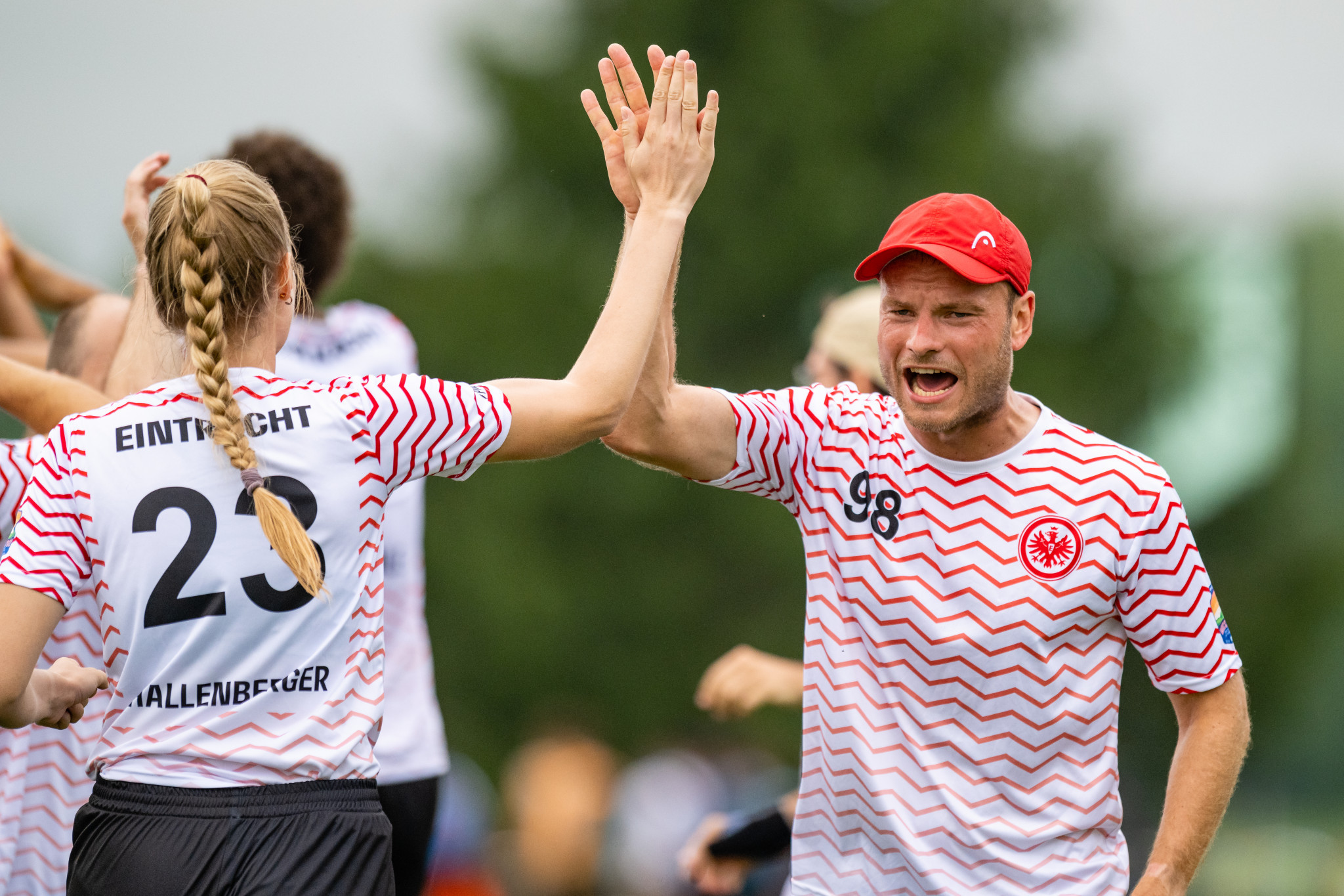 Eintracht Frankfurt sit third in Pool B of the mixed team event ©Samuel Hotaling for UltiPhotos