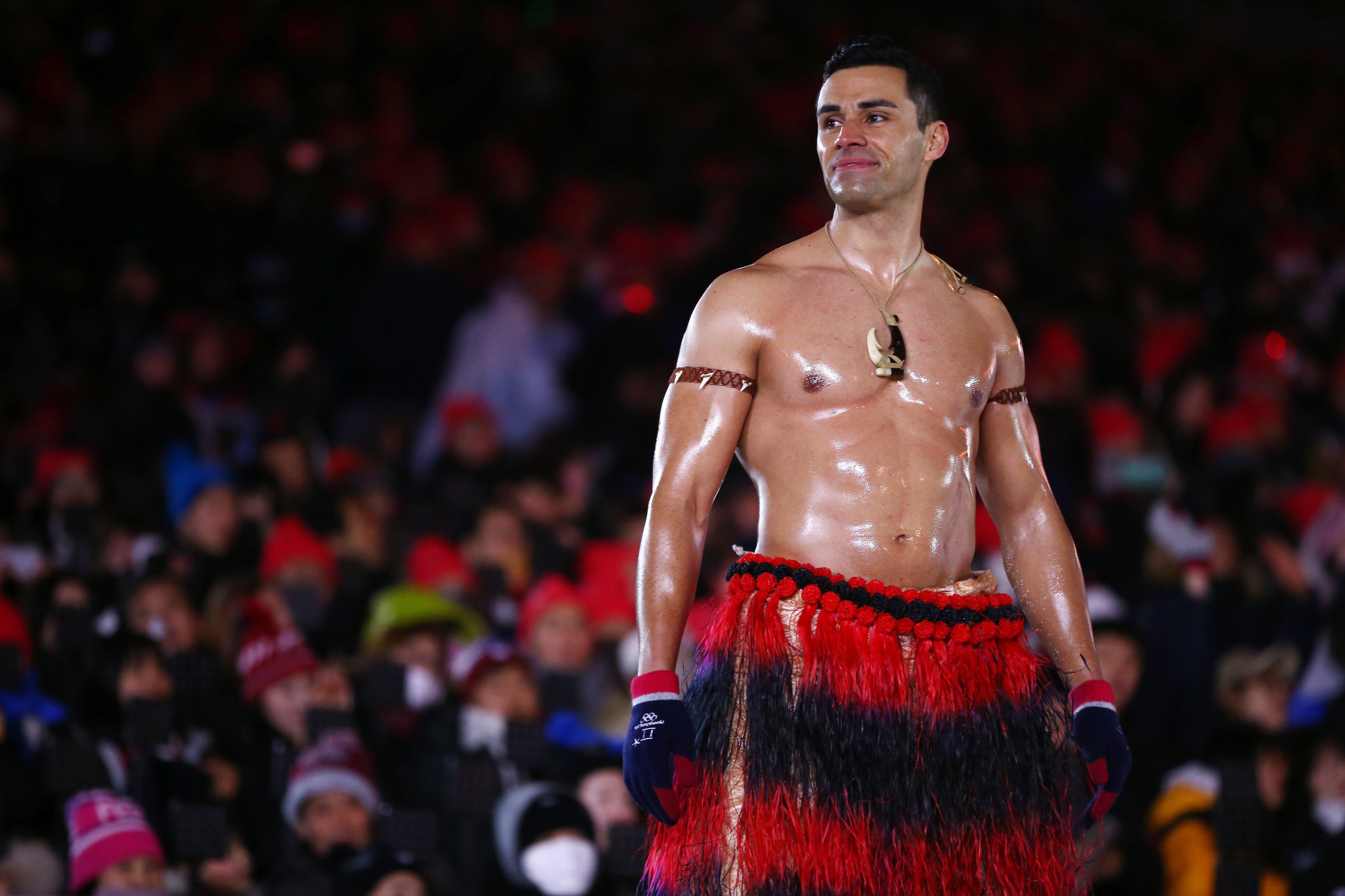 Pita Taufatofua has become the most recognisable Tongan athlete in recent times, due to his Ceremony attire ©Getty Images