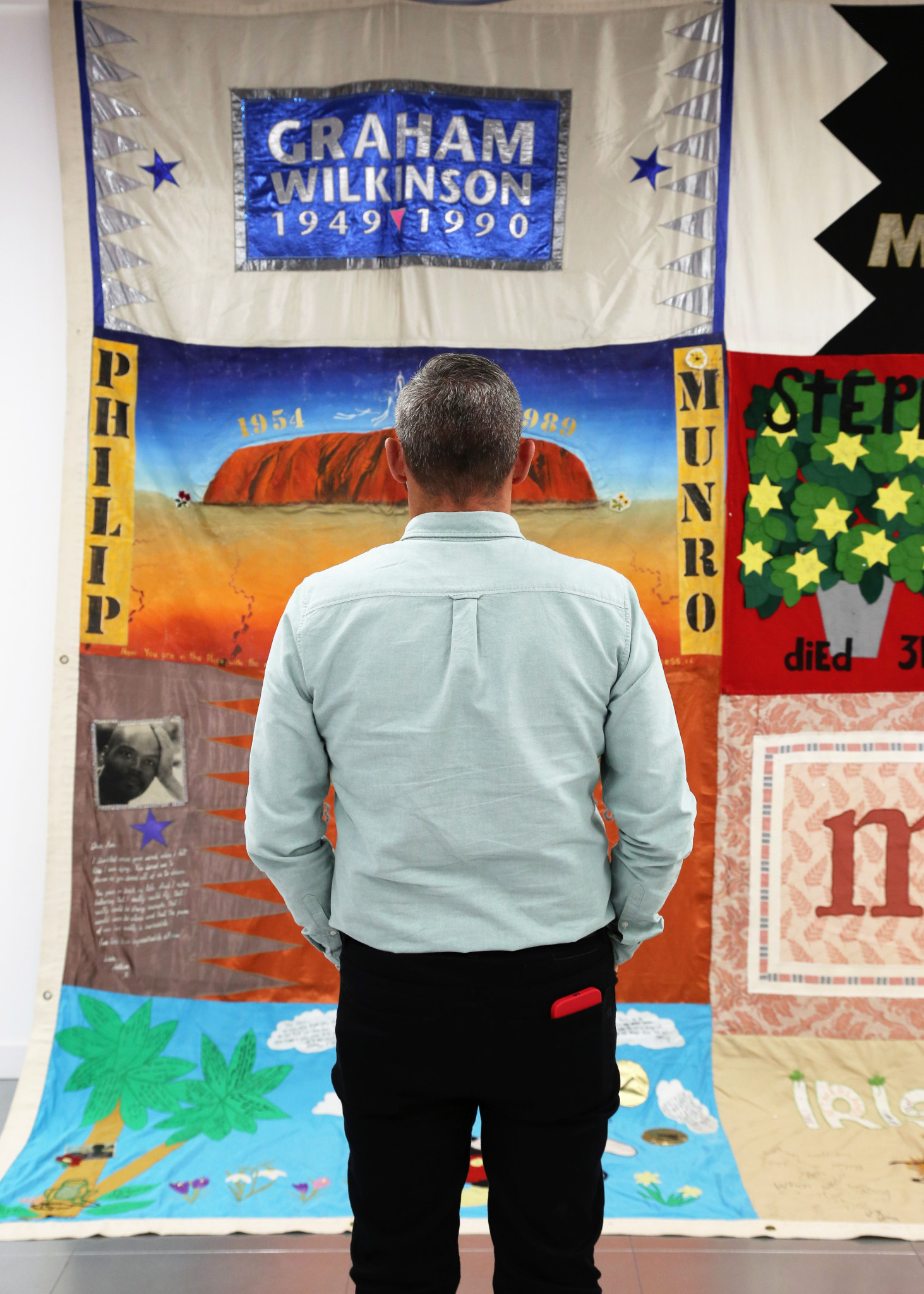 One of the quilts at the memorial event ©Nick Hynan
