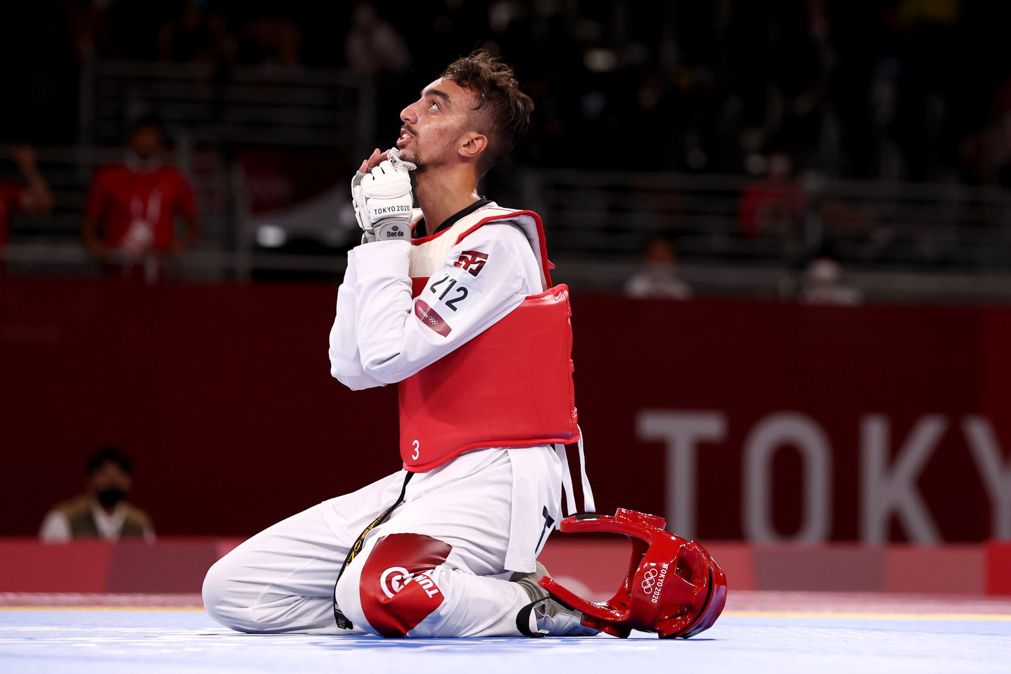 Mohamed Khalil Jendoubi won one of Tunisia's two medals at the African Taekwondo Championships  ©Getty Images