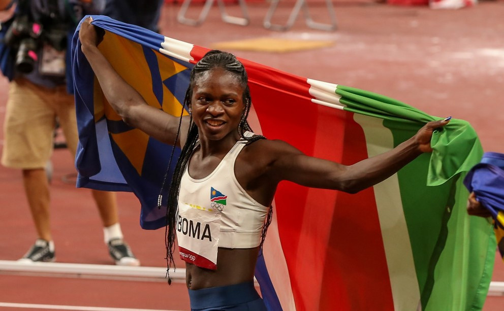 Tokyo 2020 200m silver medallist Christine Mboma has been chosen to carry Namibia's flag on Thursday in Birmingham ©Getty Images