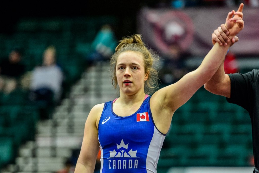 Dori Yeats rolled to a quick 10-0 technical fall over Brazil's Gilda De Oliveira in the 69kg final