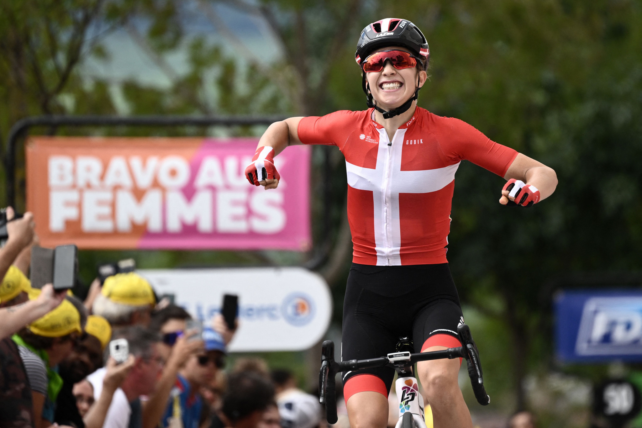 Denmark's Cecilie Uttrup Ludwig of FDJ-Suez-Futuroscope claimed a third stage victory on the Tour de France Femmes ©Getty Images