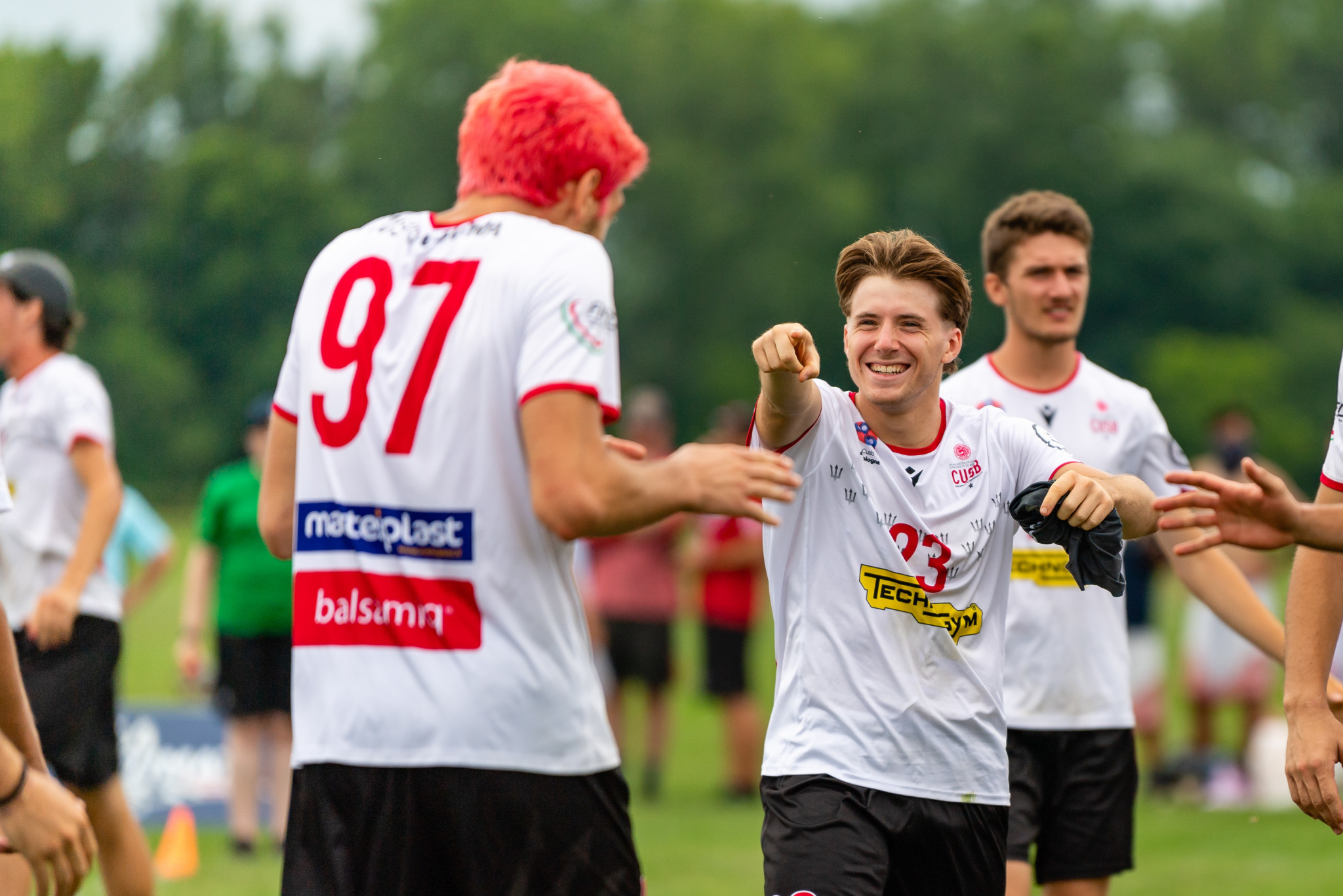 CUSB Open's Liam Crisafulli, right, praised the efforts of Luca Tognetti, left, on day four ©Samuel Hotaling for UltiPhotos