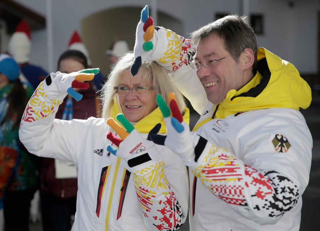 Bernhard Schwank (right) served as Chef de Mission of the German team at Sochi 2014 ©Getty Images