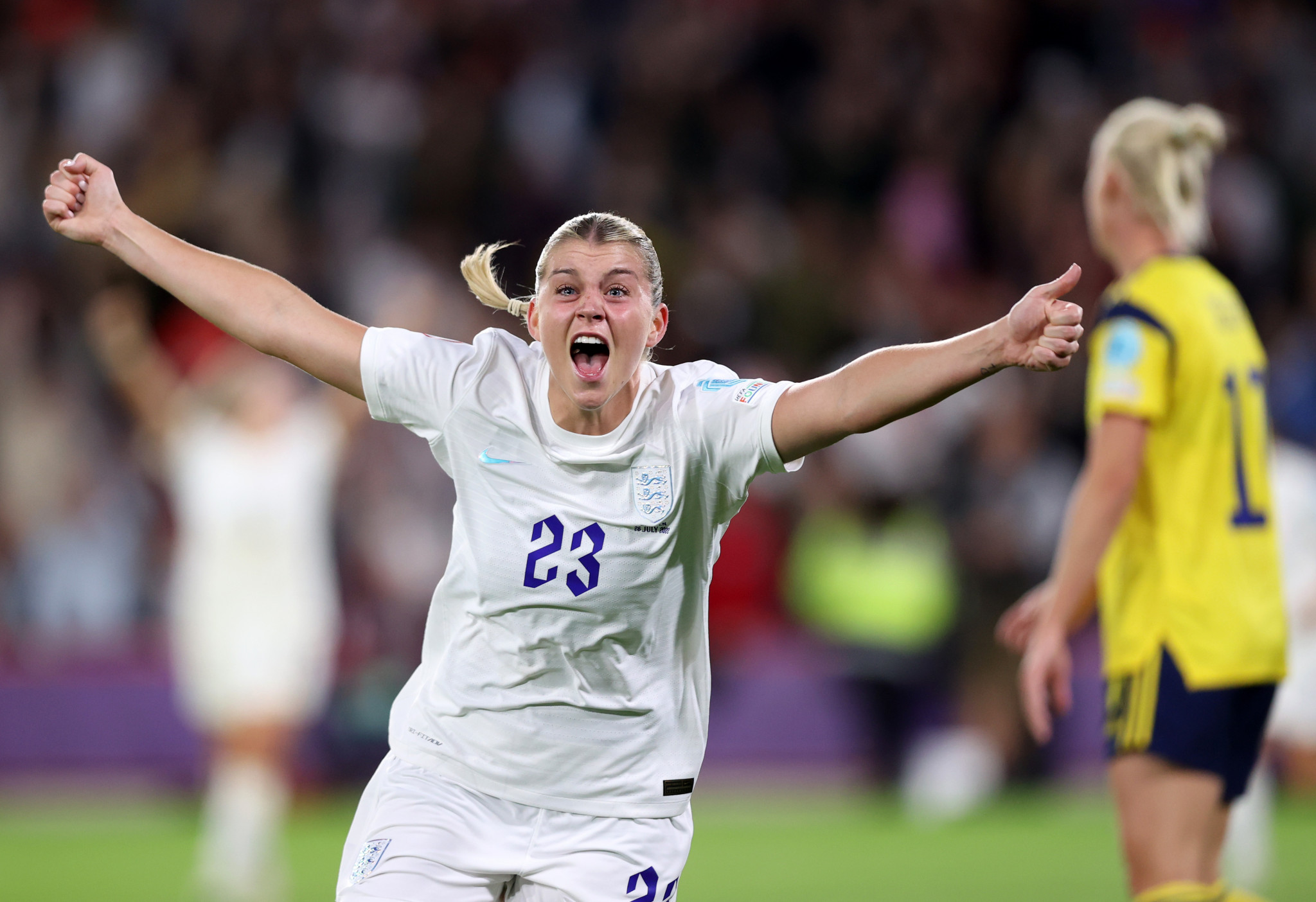 Alessia Russo's wondergoal helped England thump Sweden ©Getty Images