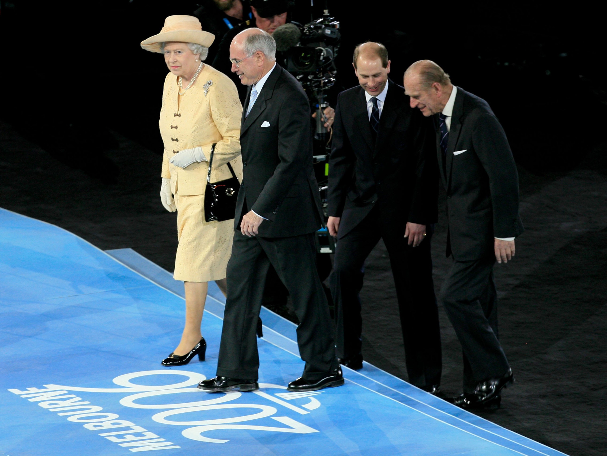Australian Prime Minister accompanied the Queen at the Opening Ceremony of the 2006 Commonwealth Games in Melbourne ©Getty Images