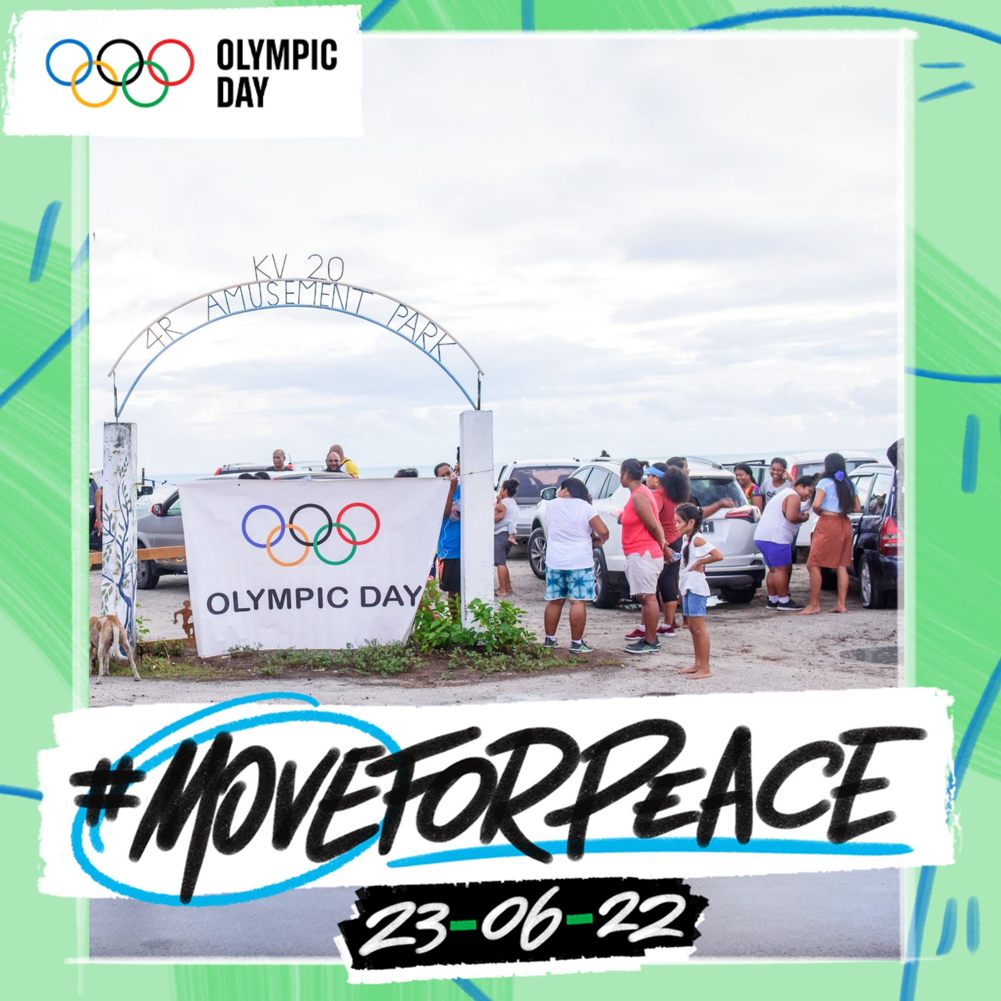 The Kiribati National Olympic Committee sought to engage schools, communities and the general population on Olympic Day ©KNOC