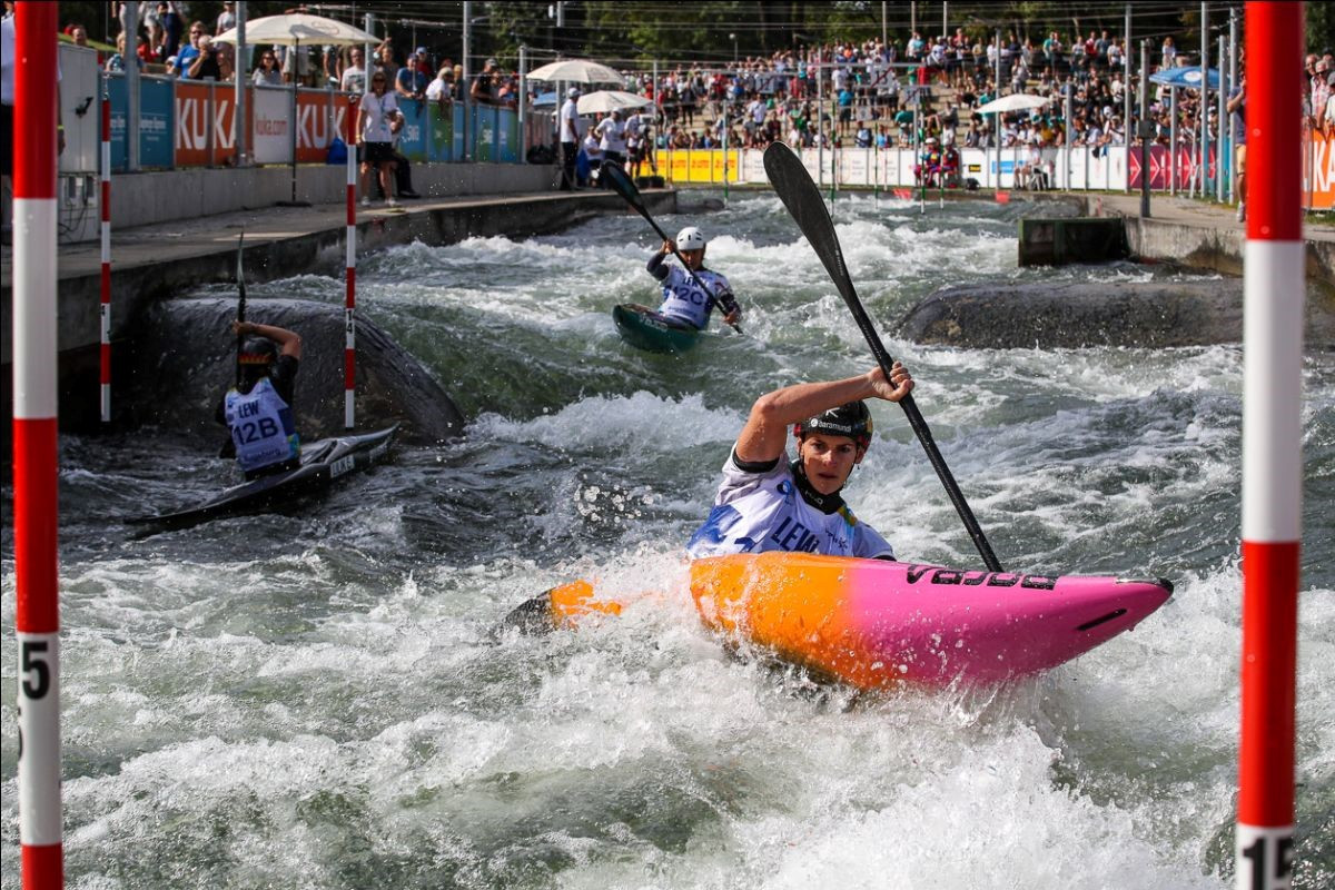 Team competitions were held today at the ICF Canoe Slalom World Championships in Augsburg ©Balint Vekassy/ICF
