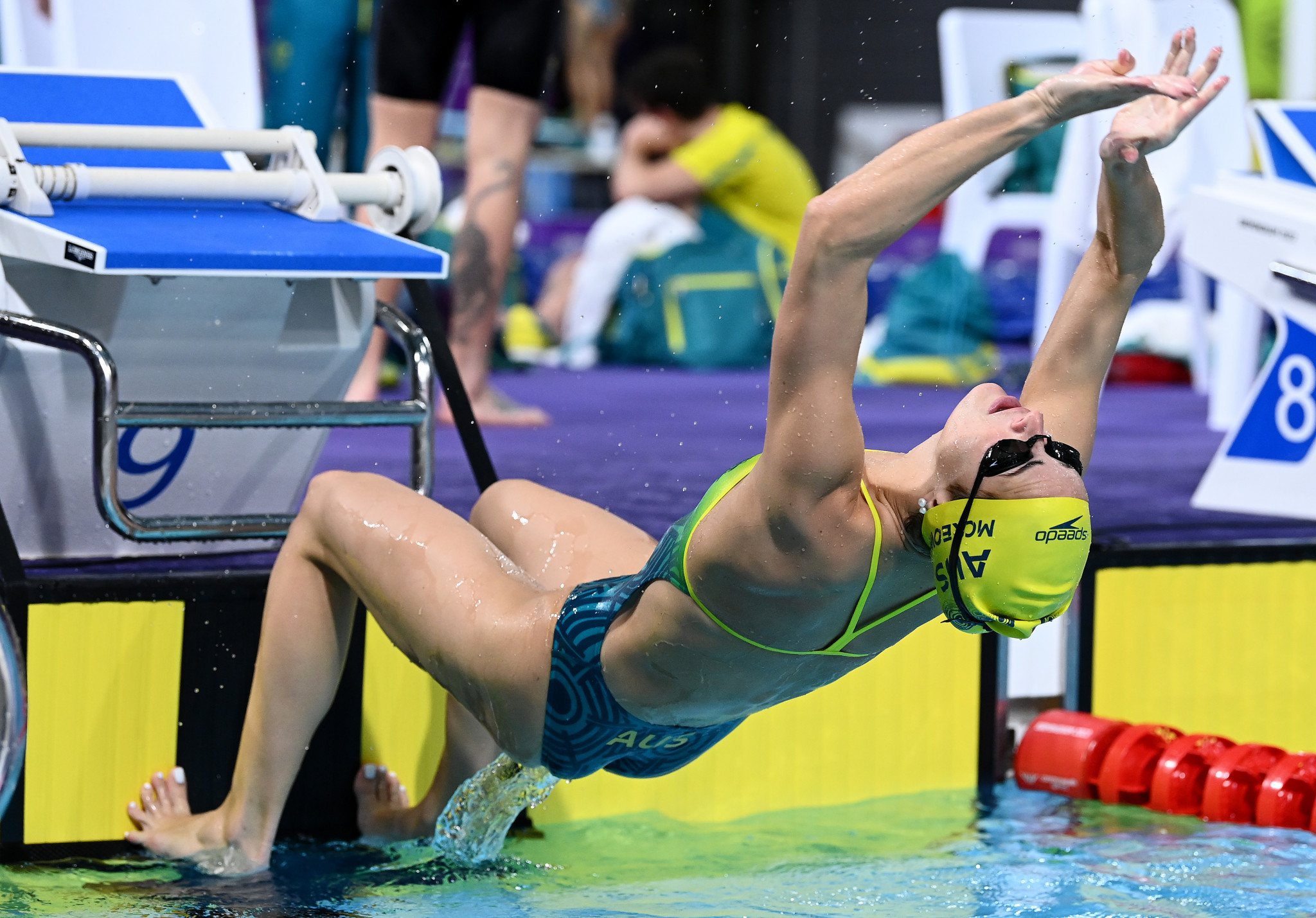 
Kaylee McKeown of Australia trains at the Sandwell Aquatic Centre with one day to go to the Birmingham 2022 Commonwealth Games ©Getty Images
