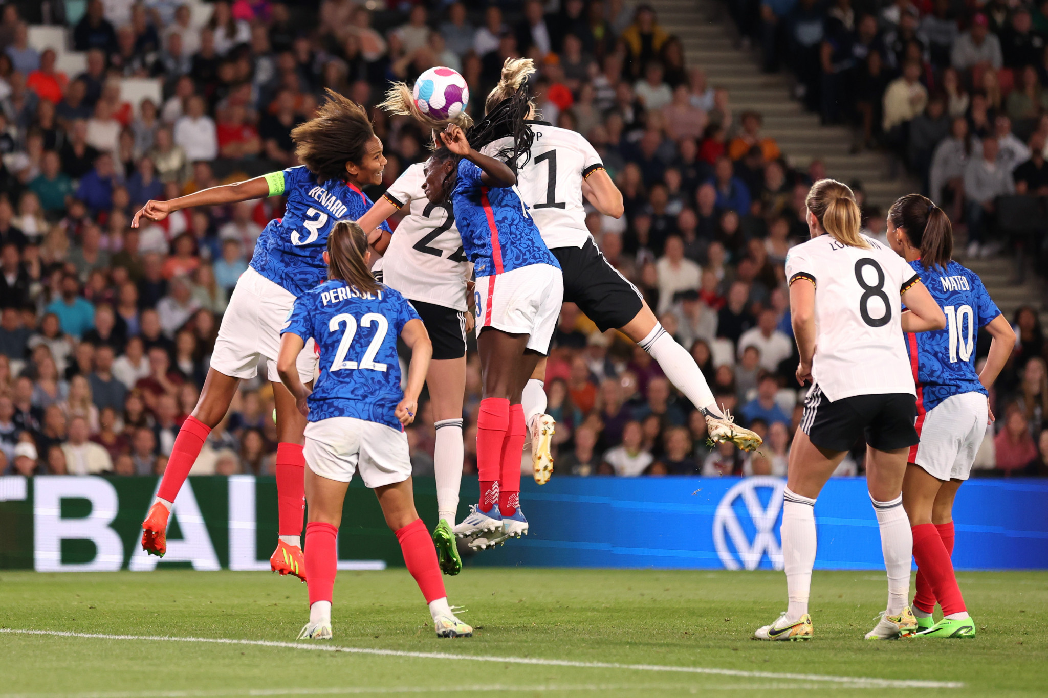 Germany secured their place in the UEFA Women's Euro 2022 final after defeating France 2-1 ©Getty Images