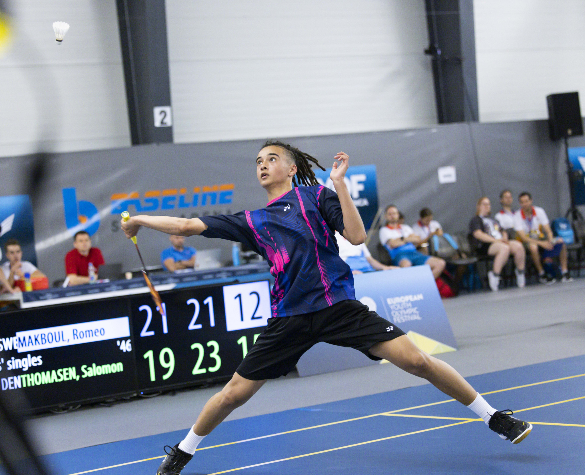 Denmark's Salomon Thomasen came from behind to seal boys' individual badminton gold in Slovakia ©EYOF Banská Bystrica 2022