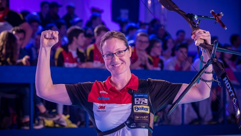 Germany’s Lisa Unruh won the women’s recurve individual title at the World Indoor Archery Championships in Ankara today, beating Poland’s Natalia Lesniak in the final ©World Archery