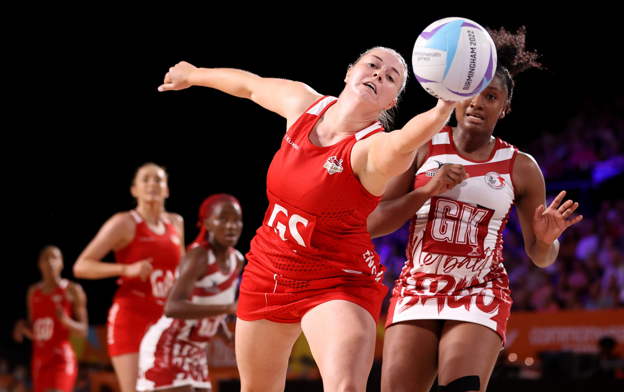 Massive wins for England and Australia as netball begins at Birmingham 2022