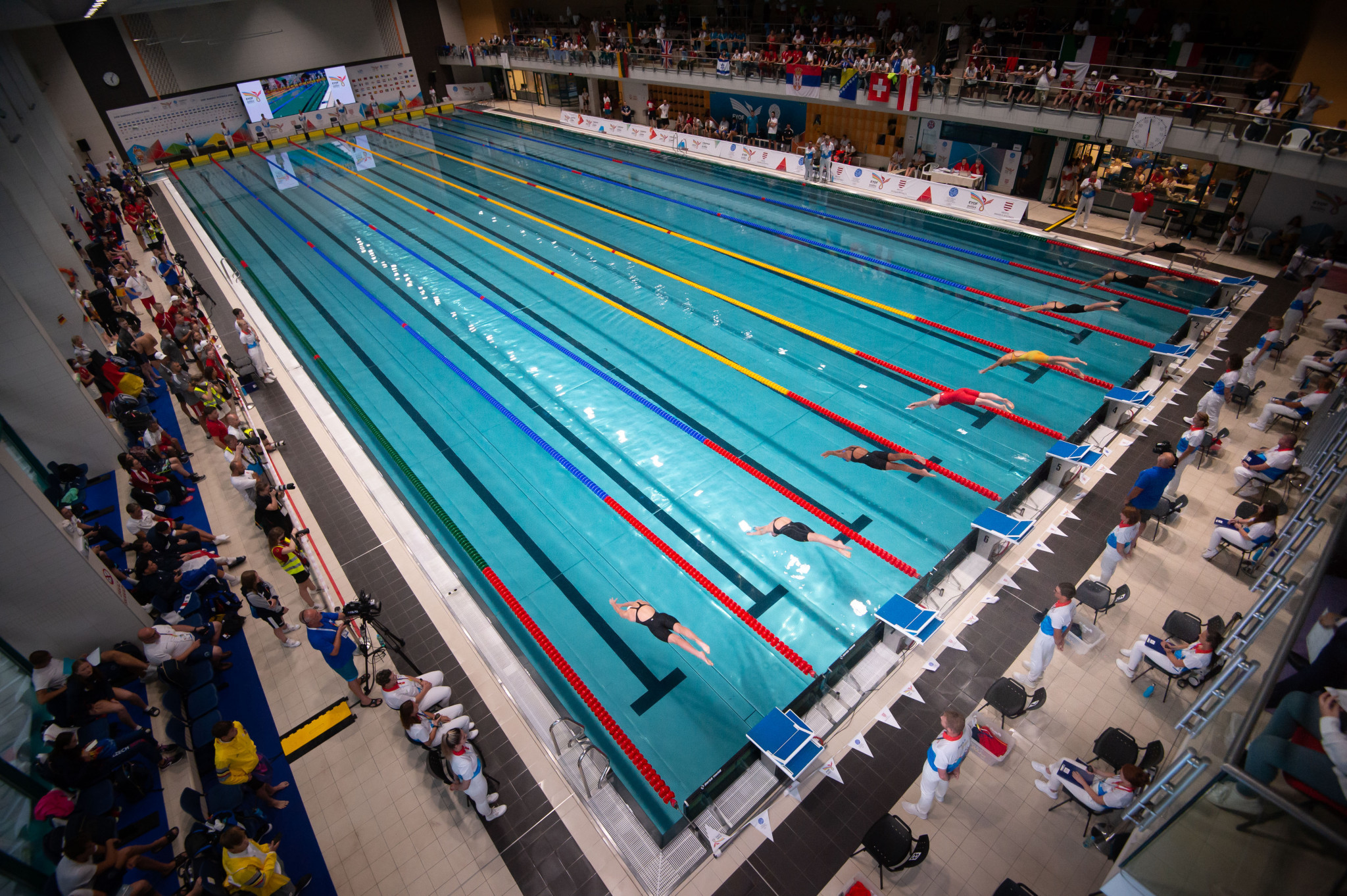 Eleven gold medal events took place in the final day of swimming with with Britain's haul of two putting them on top for the day ©EYOF Banská Bystrica 2022