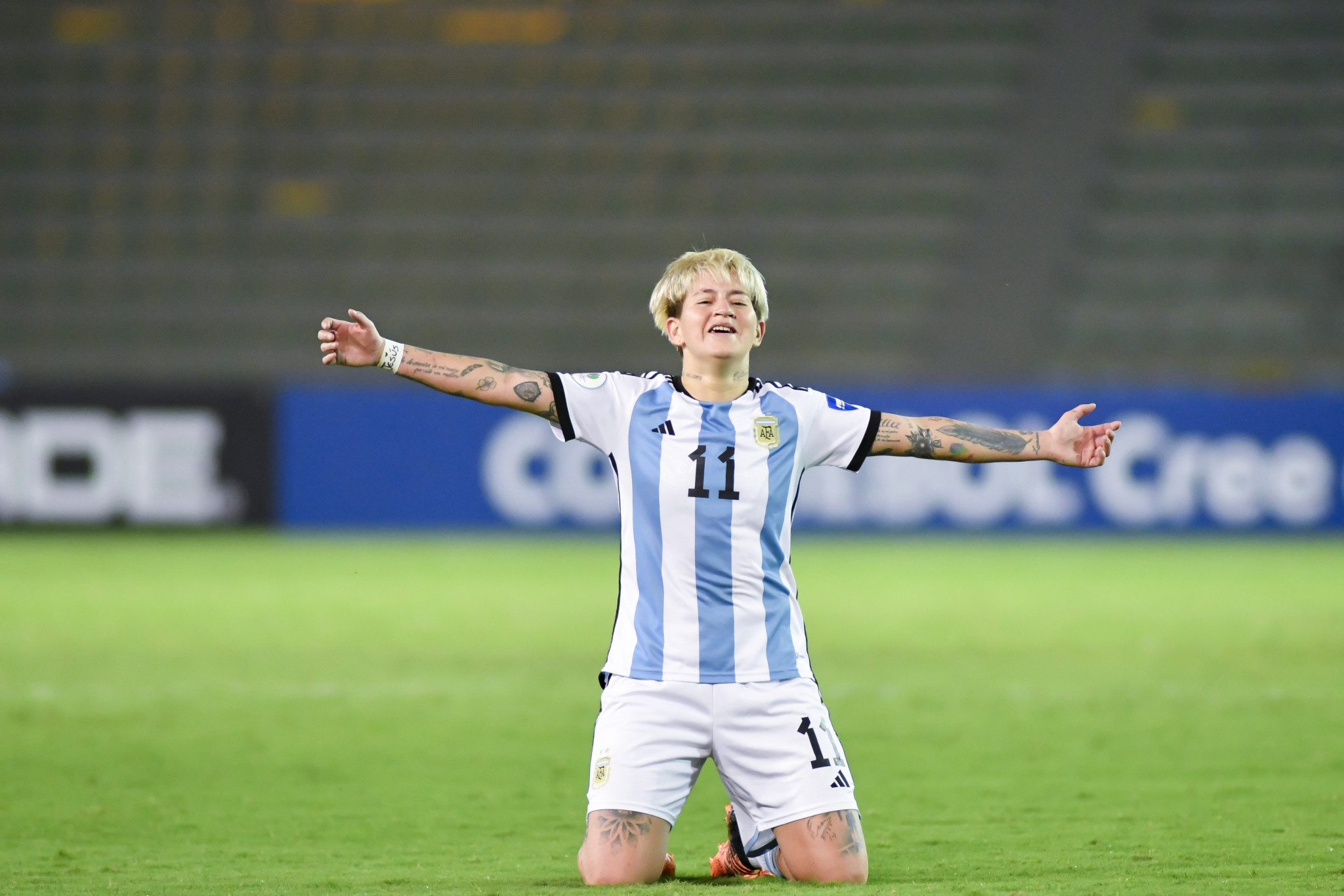 Yamila Rodríguez scored twice in Argentina's victory ©Getty Images
