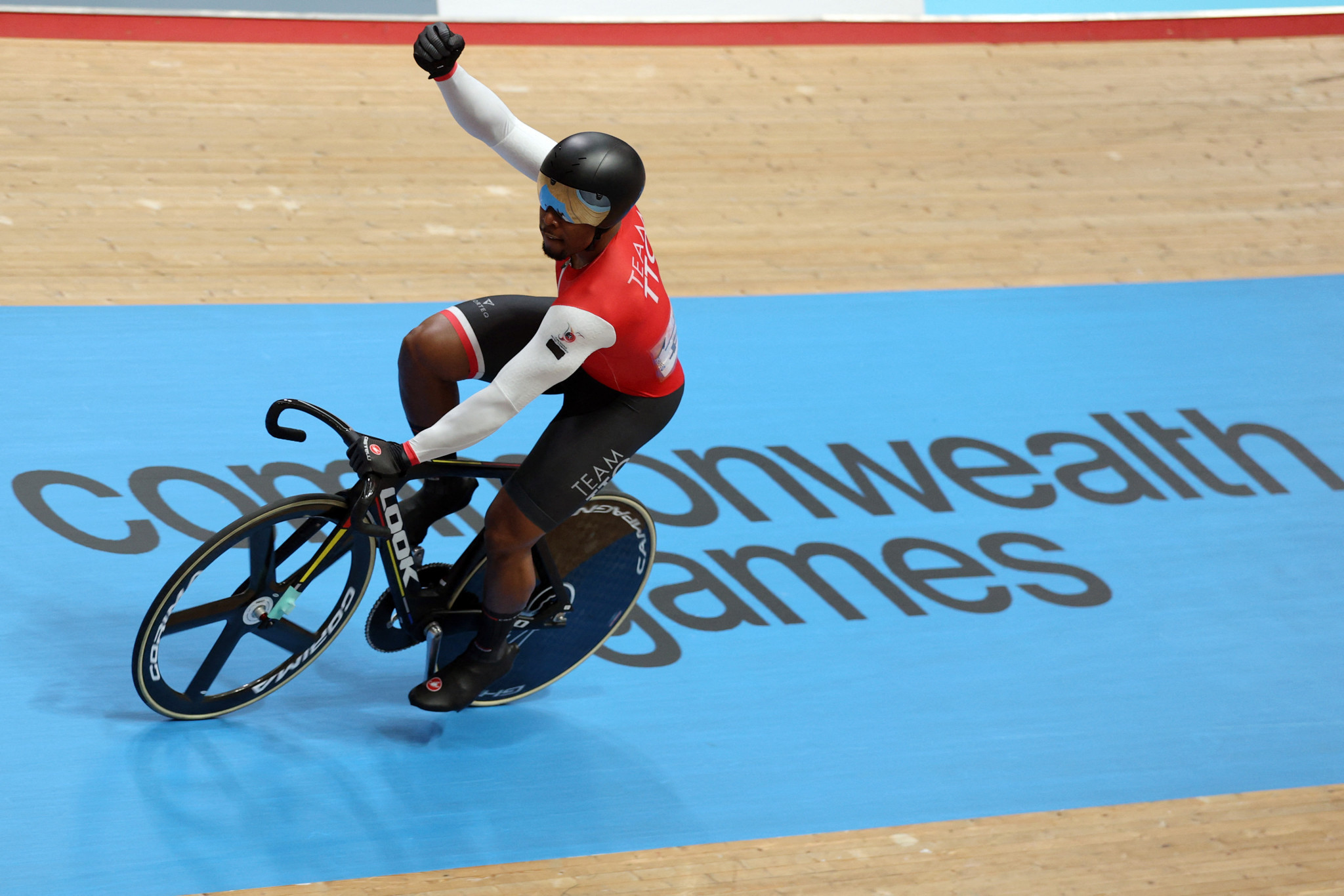 Nicholas Paul won the men's keirin event today, Trinidad and Tobago's first cycling gold at the Commonwealth Games in 56 years ©Getty Images