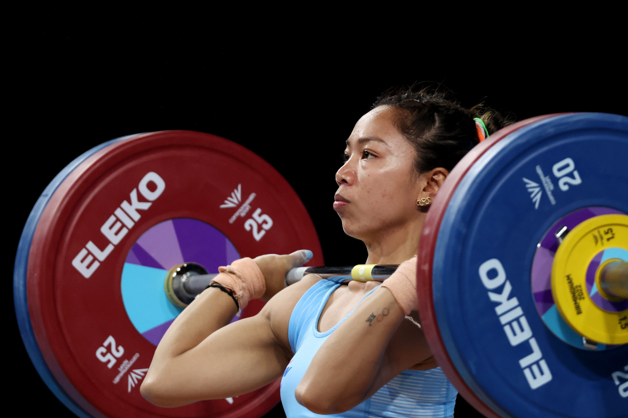 Saikhom Mirabai Chanu of India was a majestic Commonwealth Games winner in the women's 49kg weightlifting ©Getty Images