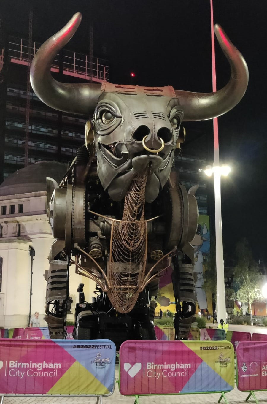 A campaign to save the bull that was the star of the Birmingham 2022 Opening Ceremony has been launched ©ITG