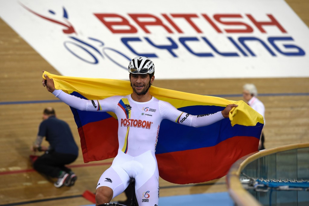 Colombia's Fernando Gaviria ultimately defended his world title ©Getty Images