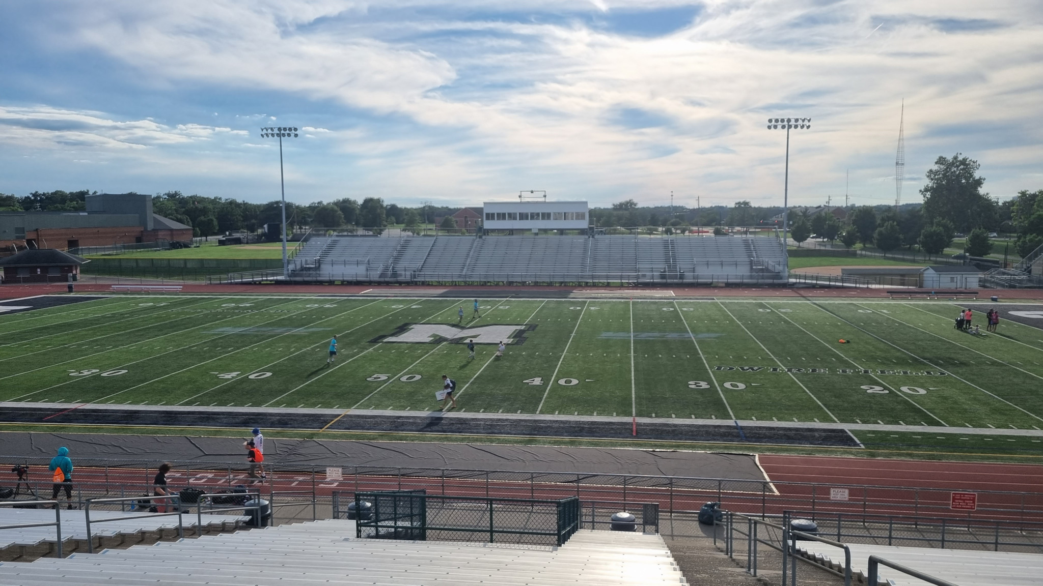 The Mason High School Atrium Stadium hosted the first and final matches of the WFDF World Ultimate Club Championships  ©ITG