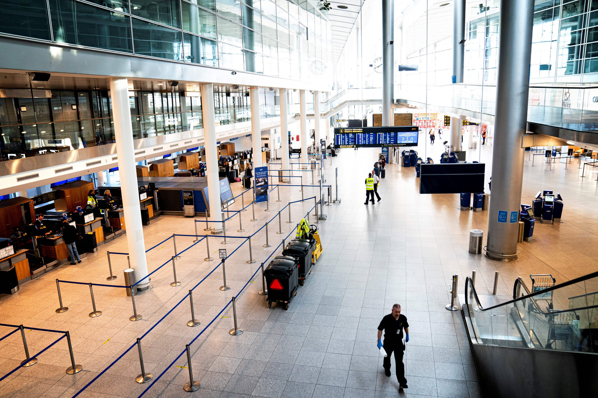 Copenhagen Kastrup Airport's terminal two was evacuated after Swedish handball coach Pontus Ward Wiklund joked that he had a bomb ©Getty Images