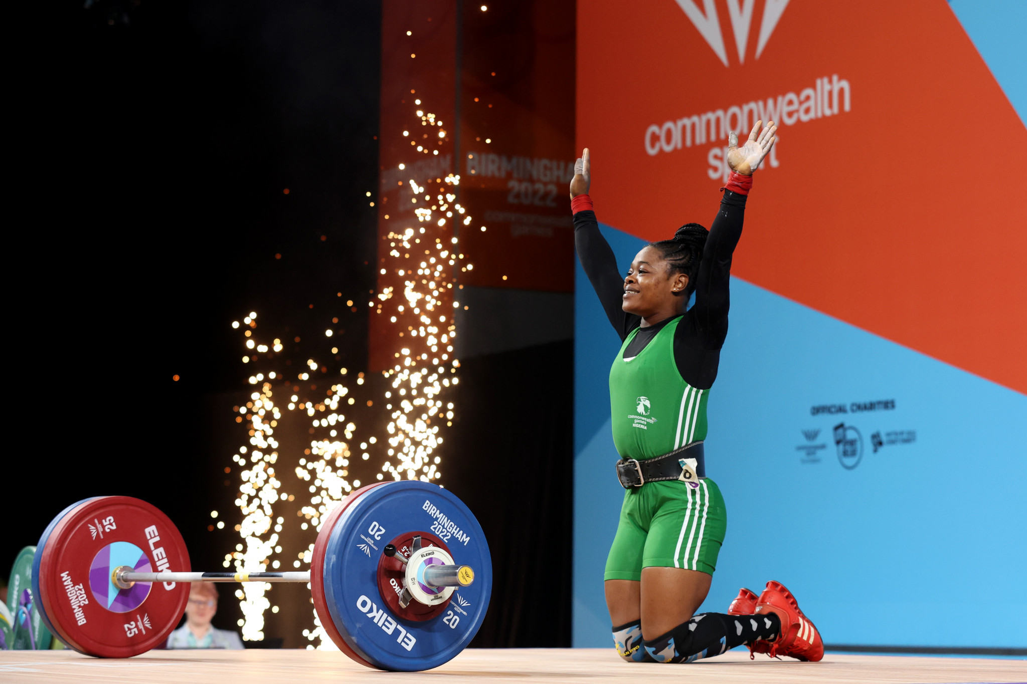 Nigerian breaks three records as India win two weightlifting golds at Birmingham 2022