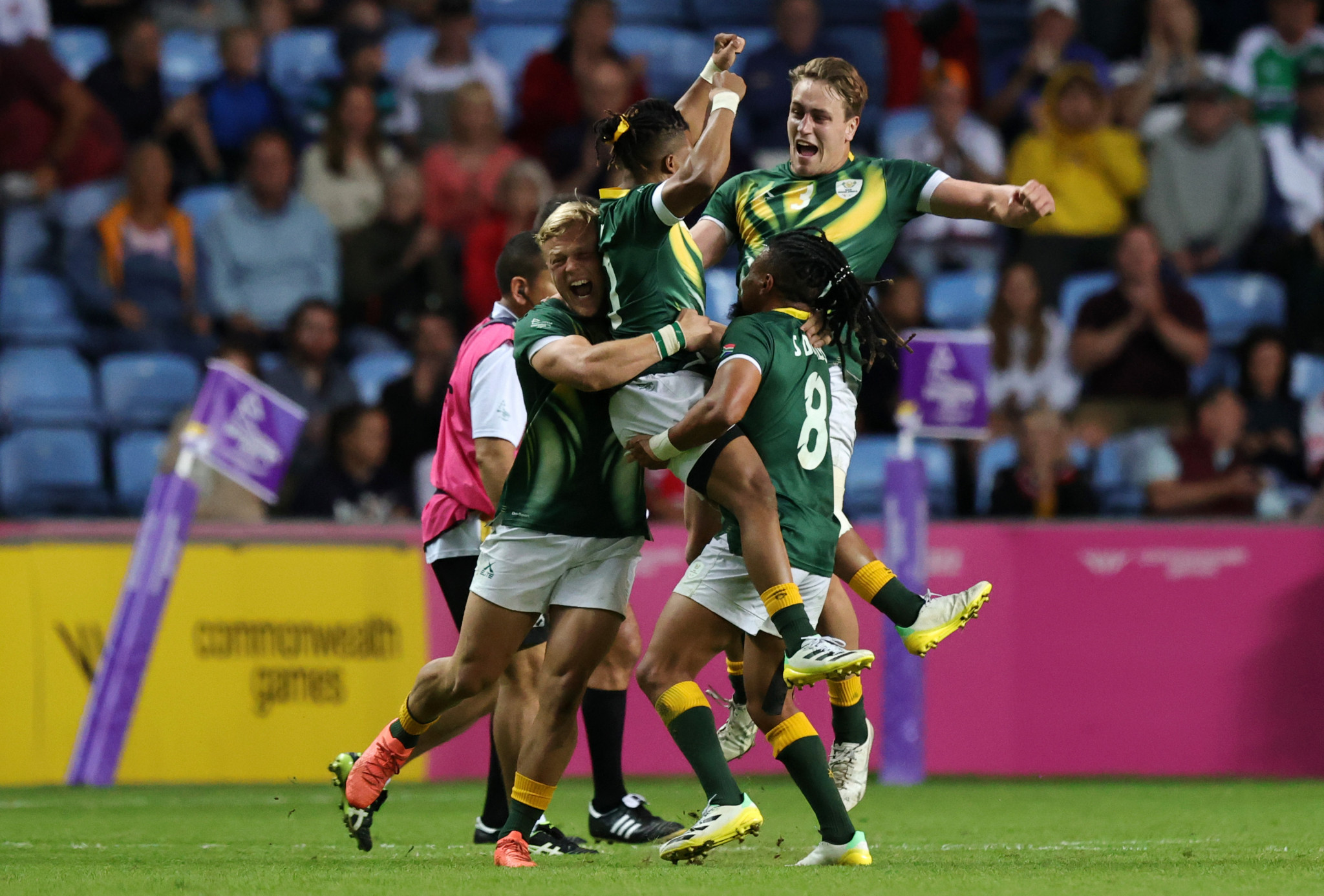 South Africa defeated Fiji in the final of the men's rugby sevens to claim gold ©Getty Images
